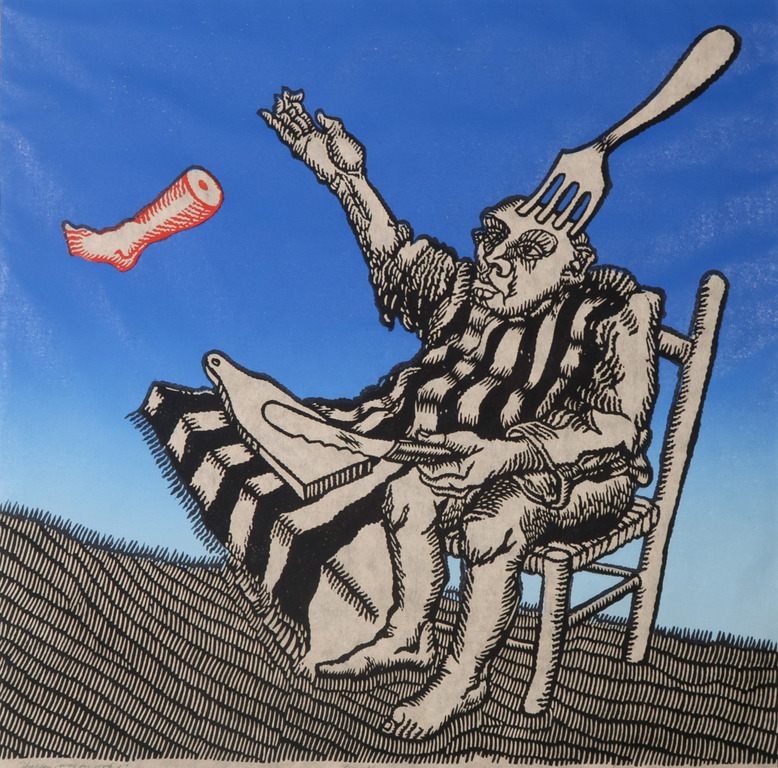 Lot met 4 werken van Leo van Nassau: Lino, Tussen mes en vork kopen? Bied vanaf 20!