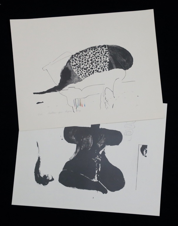 Lot met 2 keer litho Jo van Dreumel: Caillou-qui-bique en Aarde beeld kopen? Bied vanaf 1!