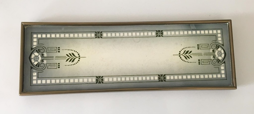 Villeroy & Boch Dresden - Jugendstil aardewerken dienblaadje met metalen montuur kopen? Bied vanaf 1!