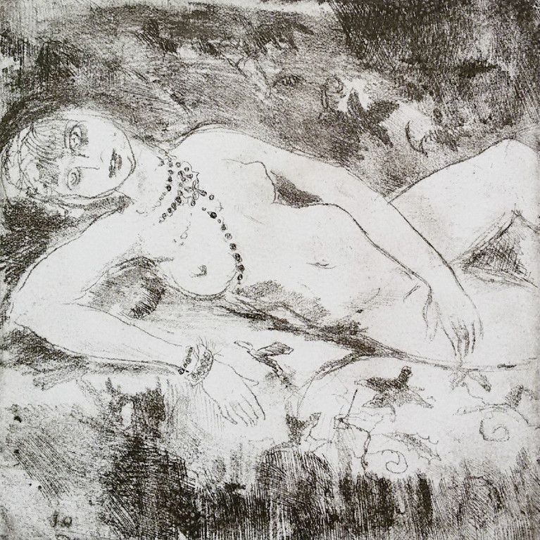 Jeanne Bieruma Oosting - Fleurs du mal, handgesigneerd album met 12 etsen verkocht voor € 295!