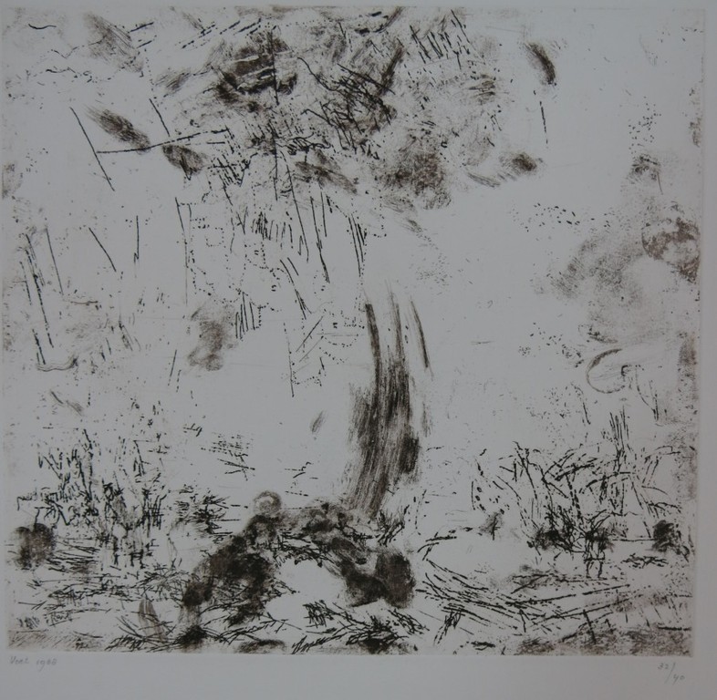 Wilfred Voet: Ets, Landschap kopen? Bied vanaf 1!