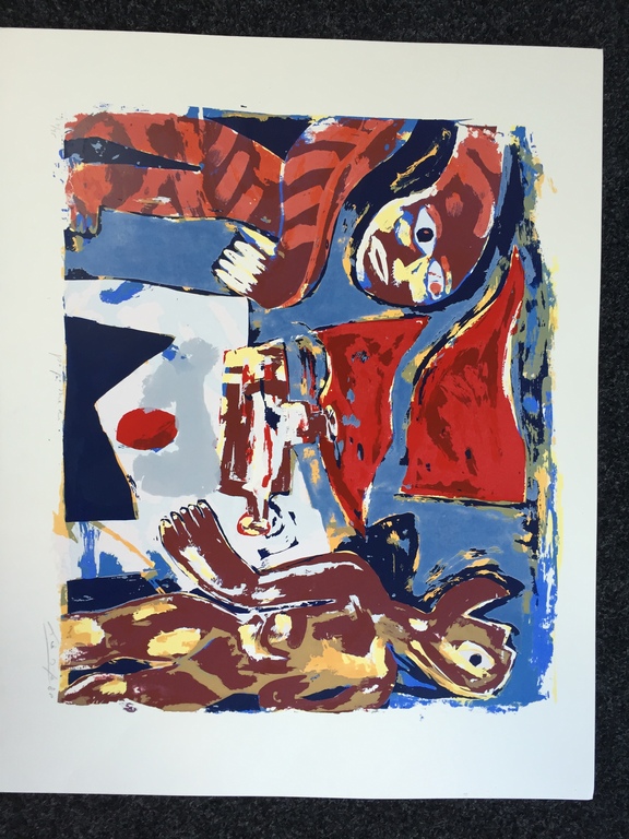 John Lie A Fo   1 originele zeefdruk / Litho gesigneerd 1988 kopen? Bied vanaf 1!