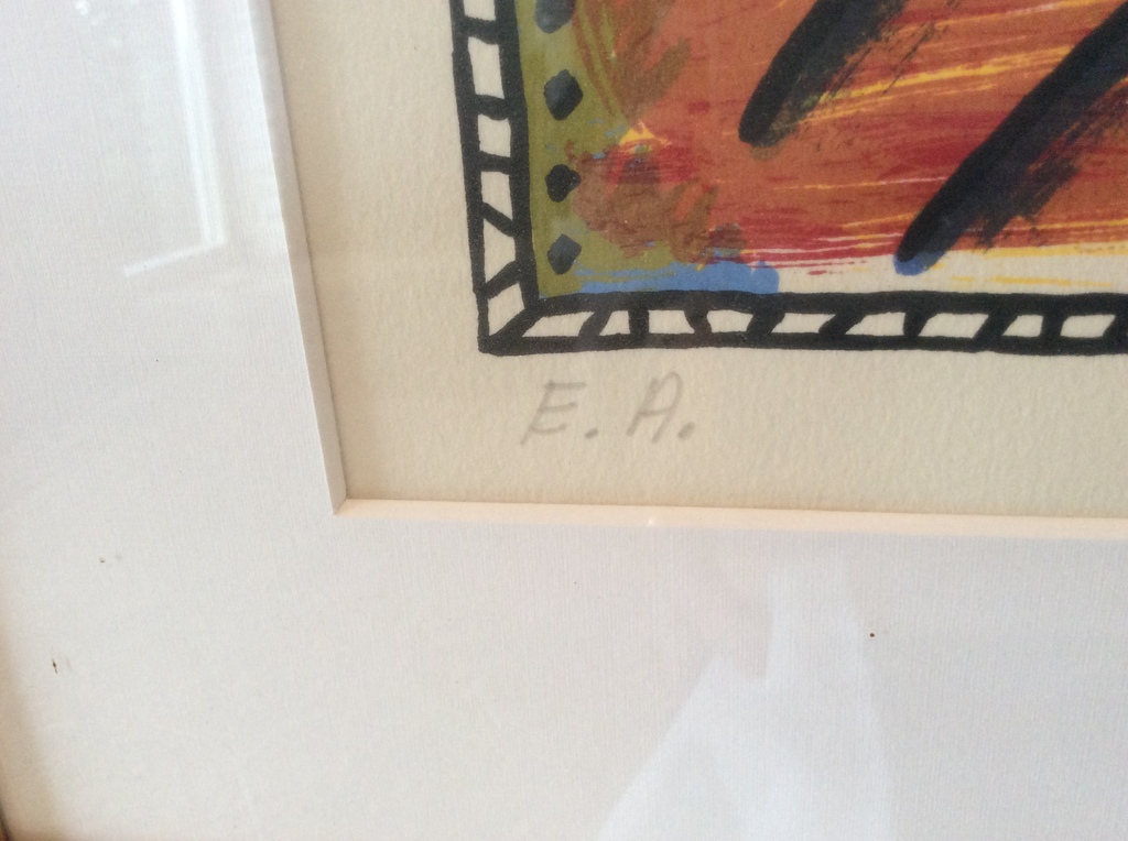 Bjorn T. Hansen - gesigneerde zeefdruk - ingelijst - Vence 1991 kopen? Bied vanaf 50!