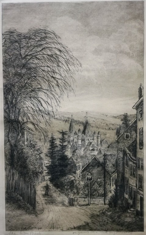 Eugene Rensburg (1872 - 1956), ets, handgesigneerd kopen? Bied vanaf 5!