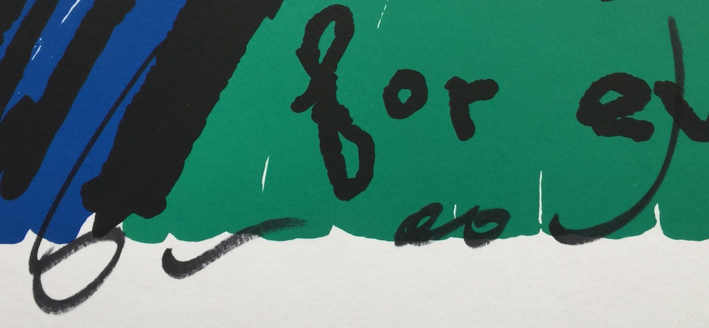 Herman Brood - Originele hand gesigneerde zeefdruk - For Ever kopen? Bied vanaf 1!