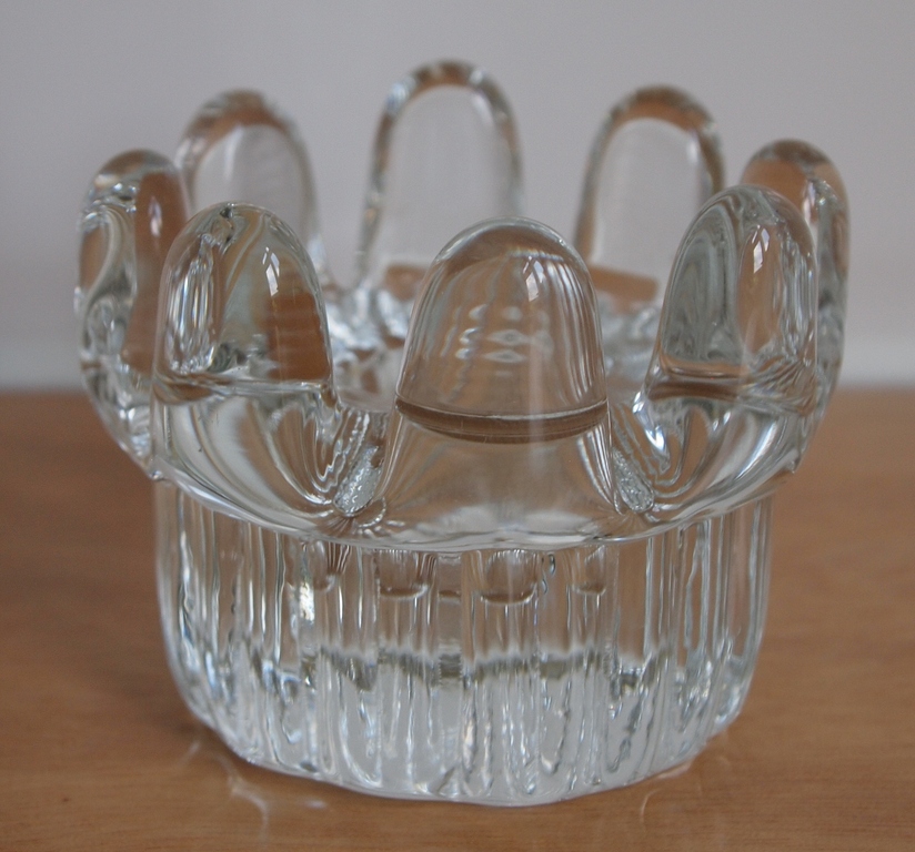 Goran Warff voor Kosta Boda - twee vintage glazen kandelaars model 'Sunflower' kopen? Bied vanaf 20!