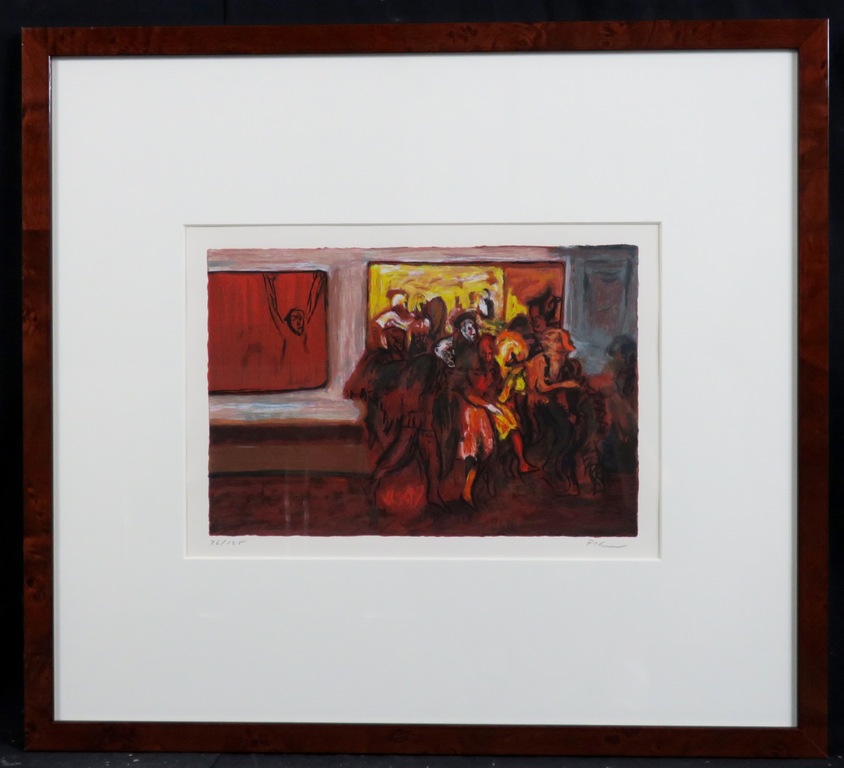 Luis Filcer: Zeefdruk, Zonder titel XII - Ingelijst verkocht voor € 40!