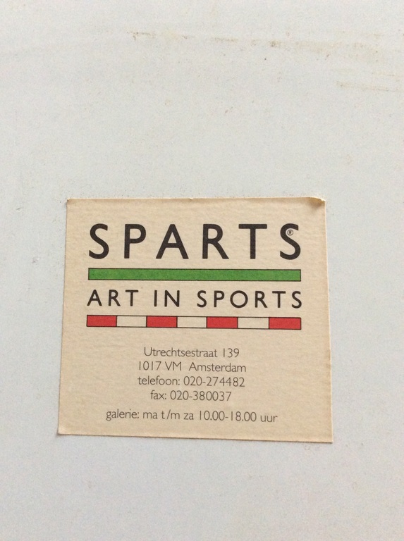 Herman Brood - zeldzame rasterdruk incl lijst - voetballers 1988 kopen? Bied vanaf 1!