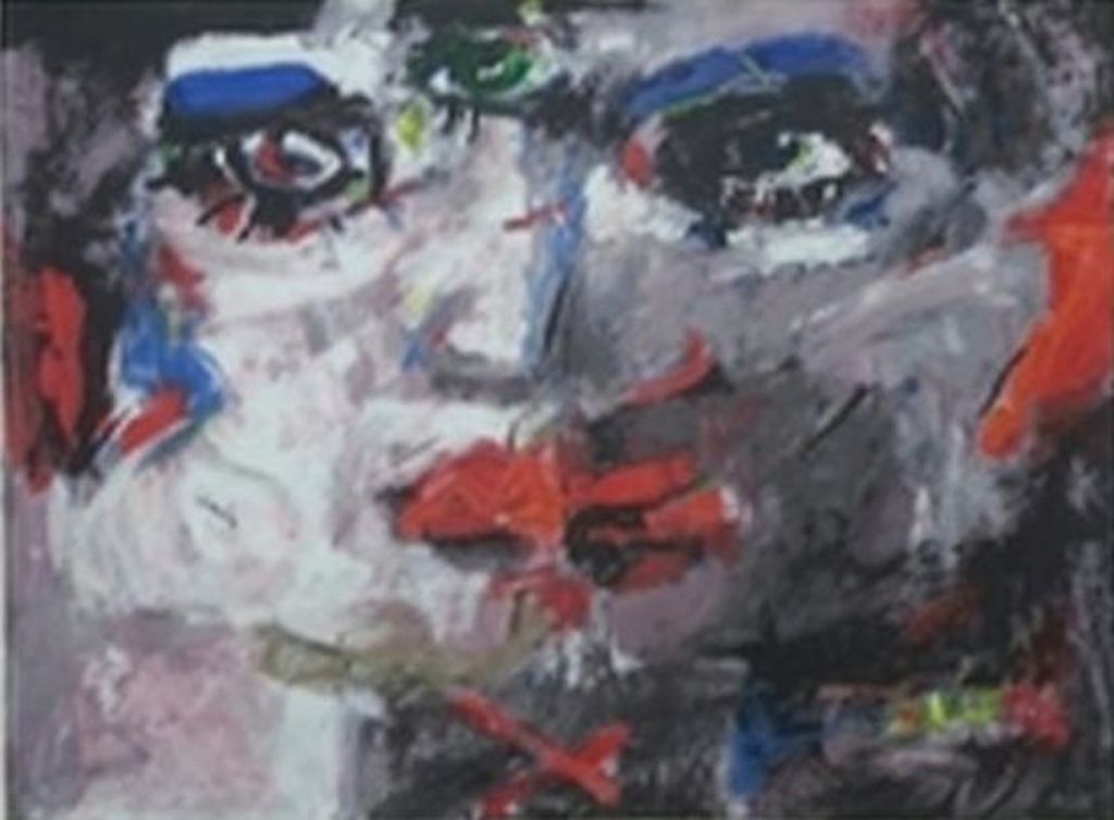 CHARLOTTE MOLENKAMP  Grote Zeefdruk  FACE  Handgesigneerd kopen? Bied vanaf 70!