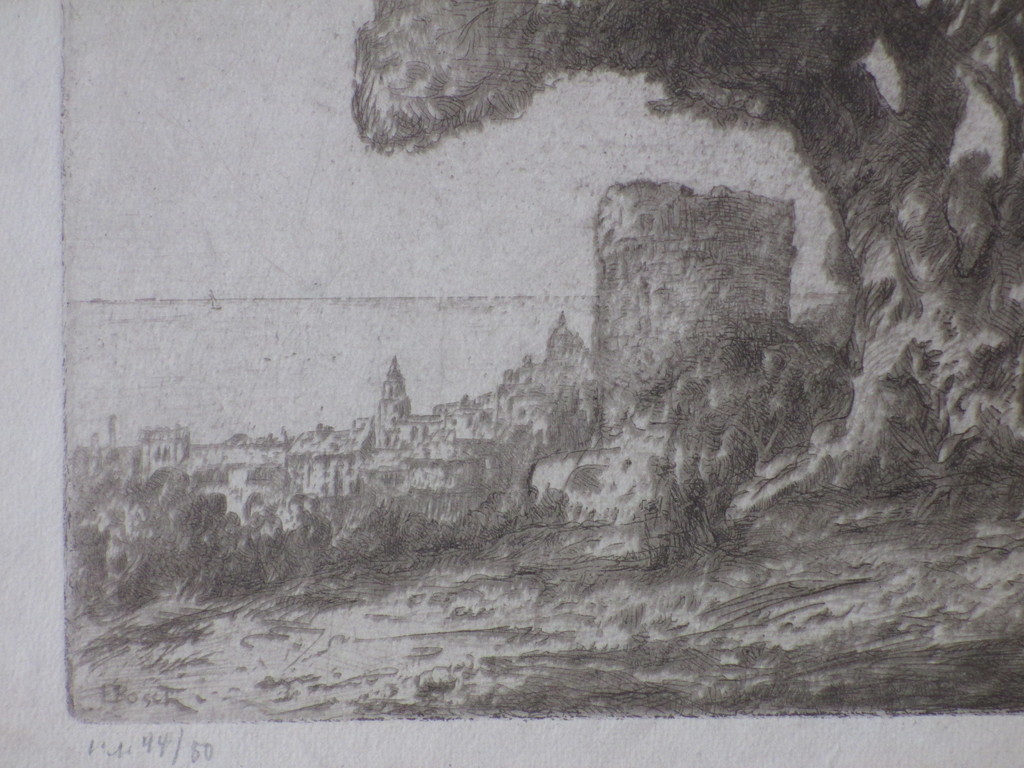 Etienne Bosch, Mediterrane stad aan de kust, Ets kopen? Bied vanaf 35!