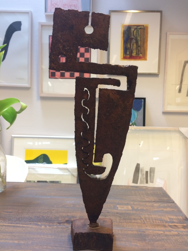 Stalen object van beeldhouwer Ben Oldenhof. verkocht voor € 185!