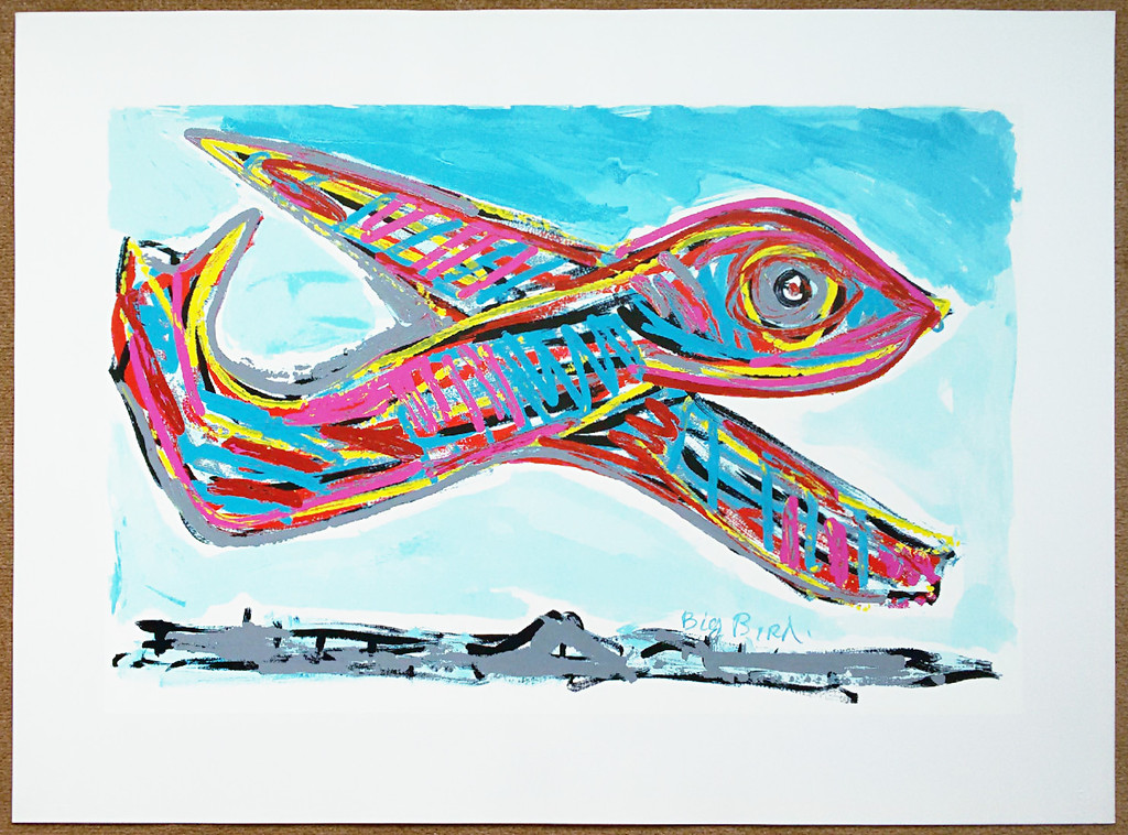 Karel Appel - Big Bird, ongesigneerde zeefdruk (groot) kopen? Bied vanaf 175!