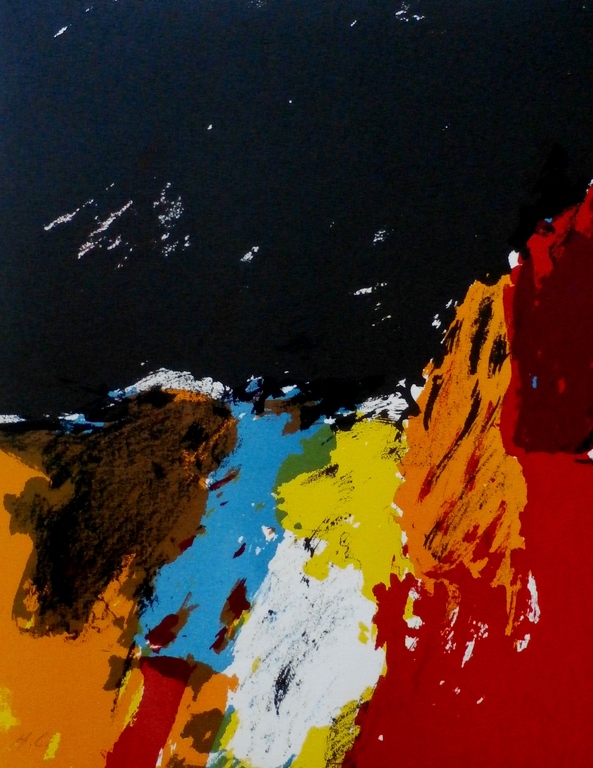 Eugene Brands - litho: streaming against black - 1968 kopen? Bied vanaf 225!