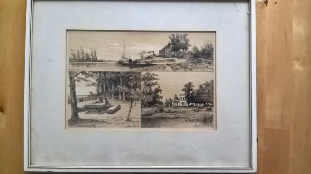 P A Schipperus, litho, bronbeek/stenen tafel/rhedense veer kopen? Bied vanaf 15!