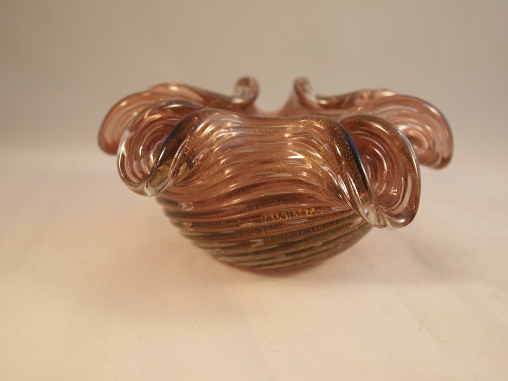 Barovier & Toso Murano Cordonato d'Oro Bullicante asbak kopen? Bied vanaf 1!