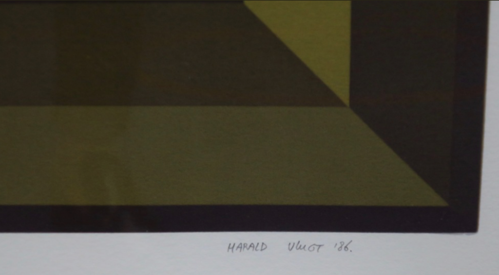 Harald Vlugt: Zeefdruk, Frame 1 -Ingelijst kopen? Bied vanaf 35!