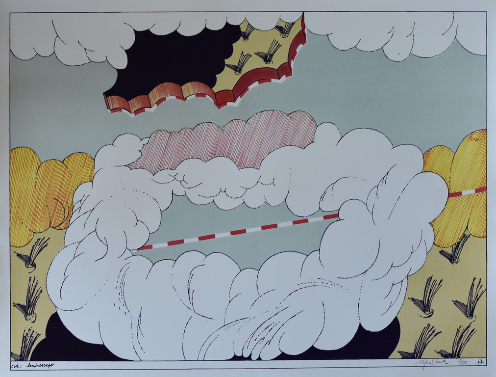 Hannes Postma # CODE LANDSCAPE # litho, oplage 75, genummerd/gesigneerd verkocht voor € 45!