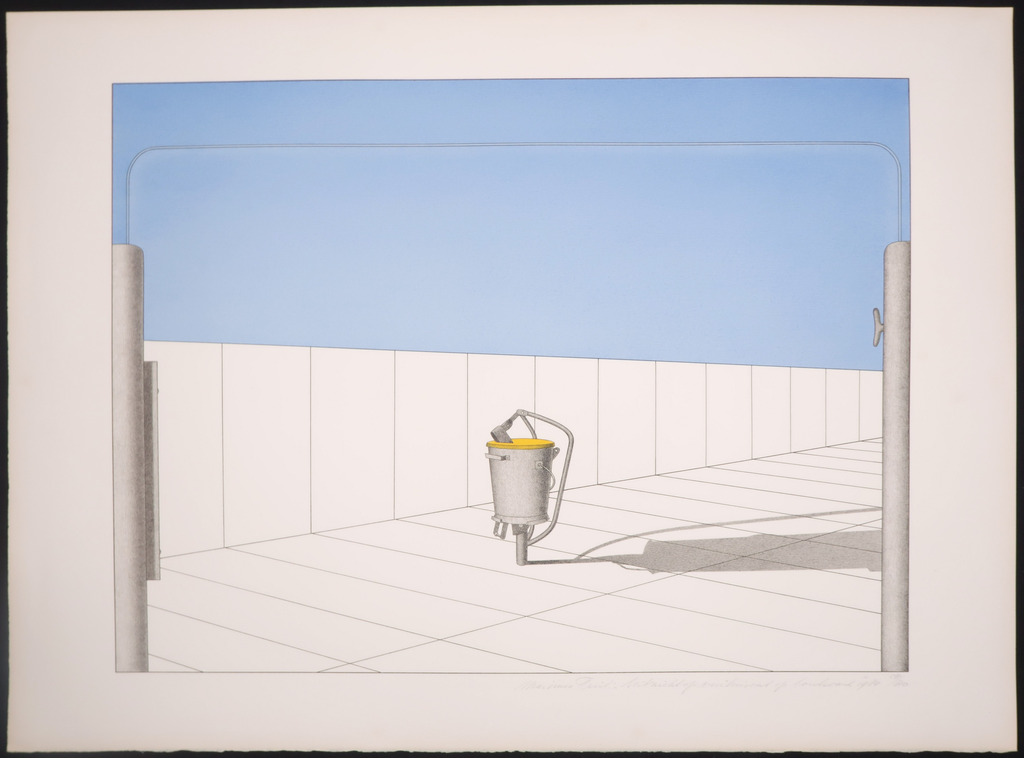 Marinus Fuit: Litho, Uitzicht op vuilnisvat op boulevard kopen? Bied vanaf 40!