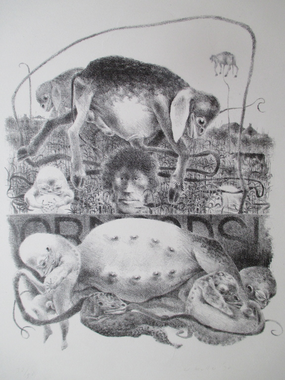 Wout Muller, litho 1970 verkocht voor € 50!