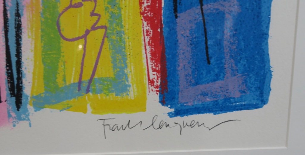 Frank Lengvenius: Zeefdruk, Z.T. - Ingelijst kopen? Bied vanaf 35!