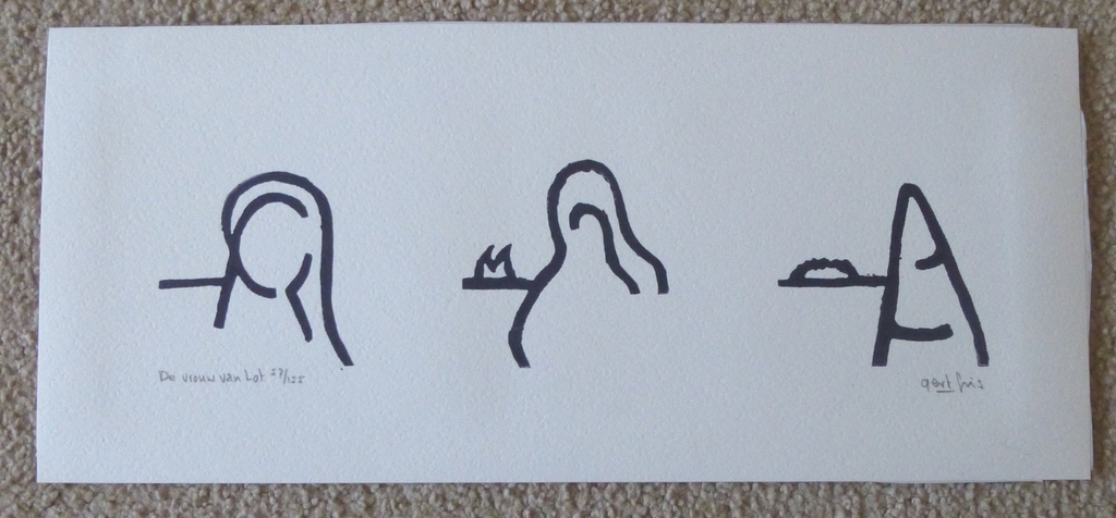 Gert Fris, Grafiek: De vrouw van Lot, handgesigneerd en genummerd kopen? Bied vanaf 1!
