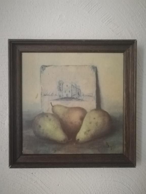 Henk Bos 1901 - 1979 - olieverf op paneel - stilleven met peren kopen? Bied vanaf 1!