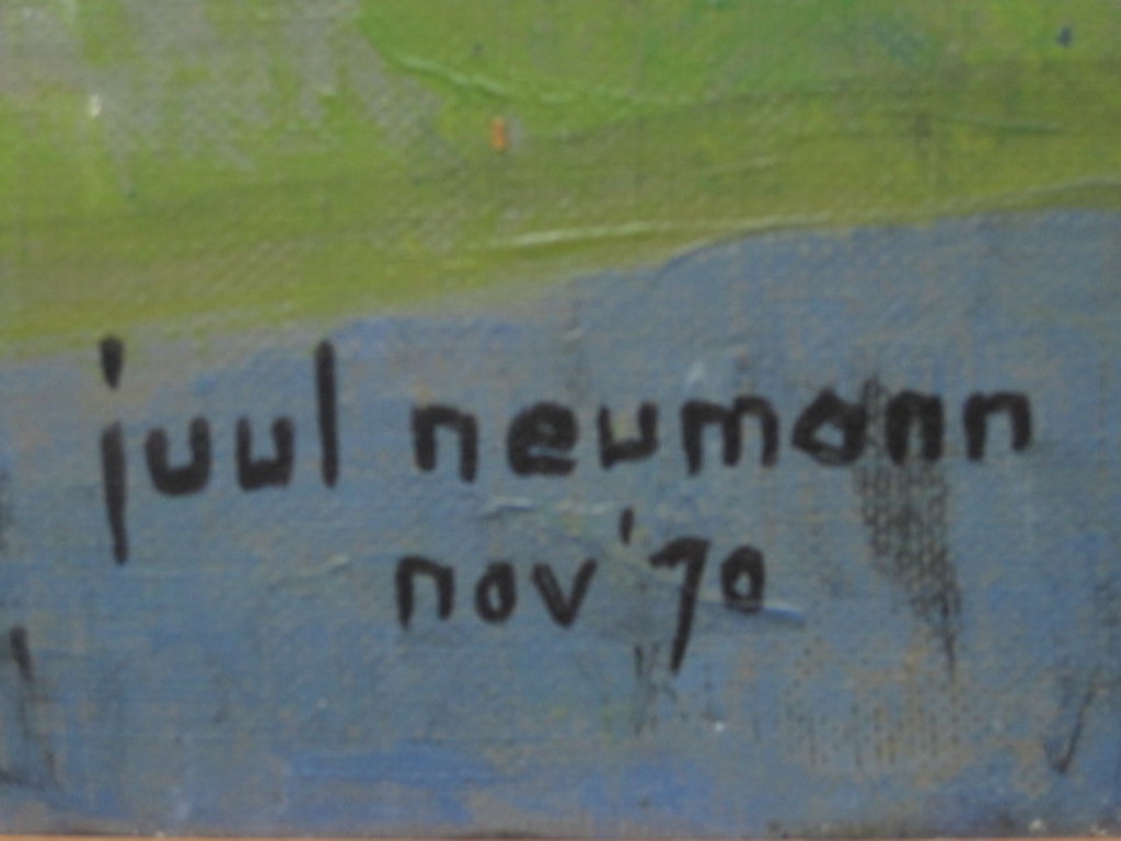 Geometrische abstractie van Juul Neumann (1919-1997) "landschap met netten" 1970 kopen? Bied vanaf 1!
