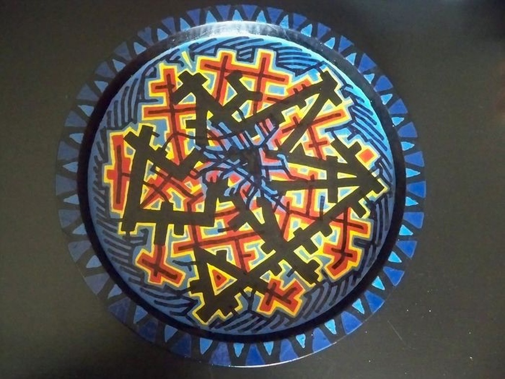 Bob Denneboom schilderij op metalen bord - kunstbord - gesigneerd kopen? Bied vanaf 25!