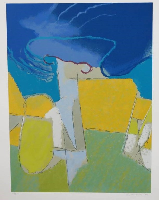 Henk van Vessem, zeefdruk: Zonder titel verkocht voor € 40!