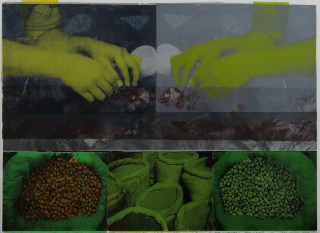 Mirjam Burer: Zeefdruk, Handen II - Ingelijst kopen? Bied vanaf 1!