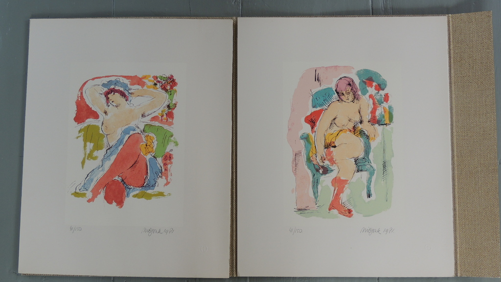 Nic Jonk, derde map met 3 zeefdrukken kopen? Bied vanaf 300!