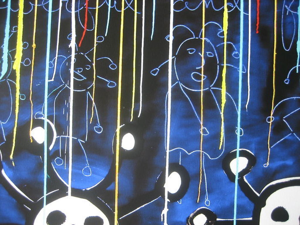 Paul Kostabi - Rainy day SPRKL - Giclee - Handgesigneerd - Oplage: 75 - 2013 kopen? Bied vanaf 35!