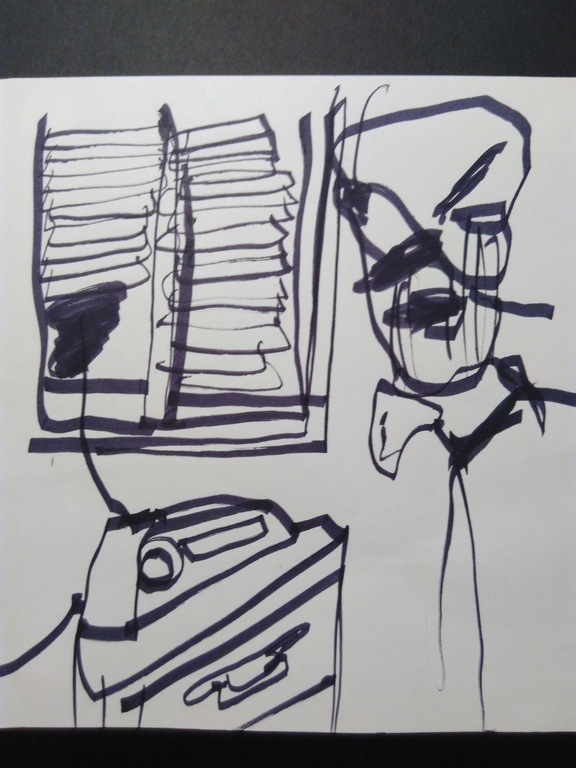 Herman Brood tekening - ingelijst kopen? Bied vanaf 120!