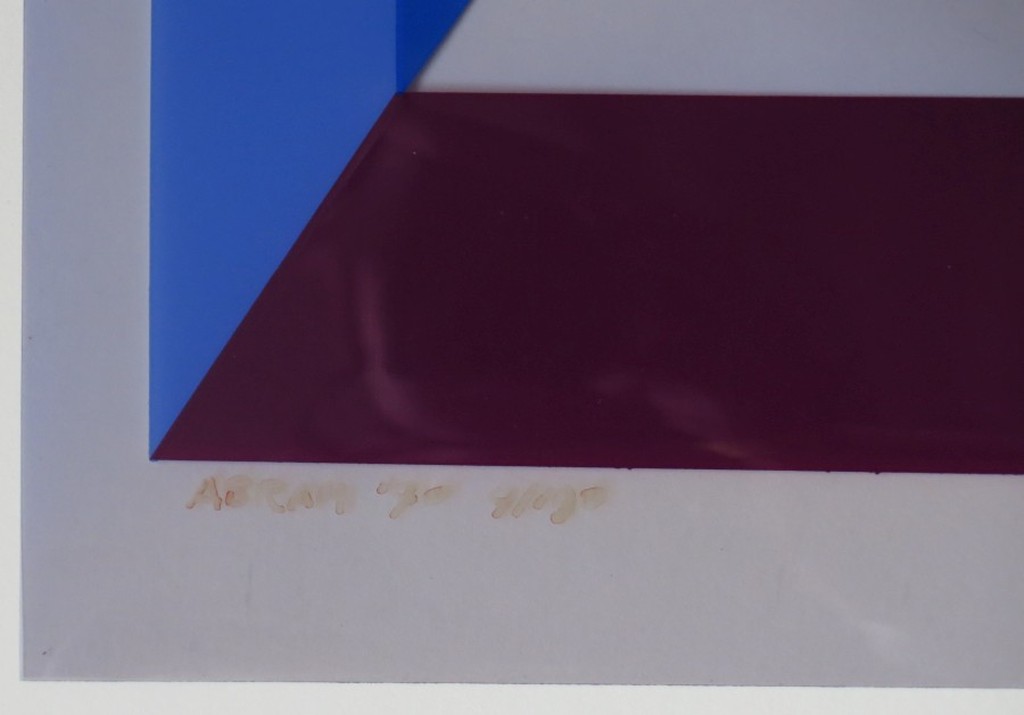 Ronald Abram: Zeefdruk, Geometrische compositie kopen? Bied vanaf 1!