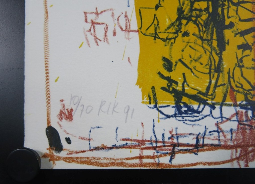Rik van Iersel: Lithografie, Zonder titel kopen? Bied vanaf 50!