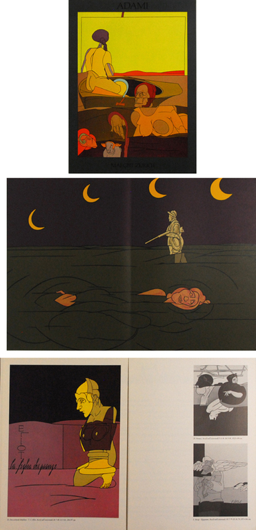 Valerio Adami - Moonlight - orginal kleurlitho 1981 kopen? Bied vanaf 25!