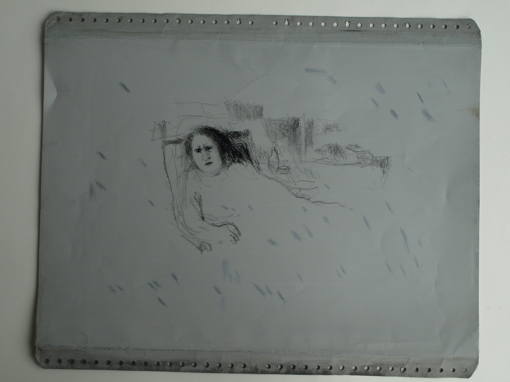 Metten Koornstra : Litho + originele drukplaat – De gekluisterde – 1968  kopen? Bied vanaf 60!