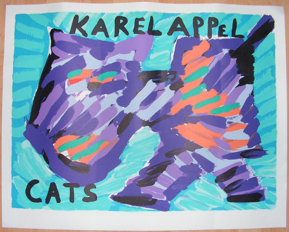 KAREL APPEL Litho  CATS  uit 1978. kopen? Bied vanaf 1!