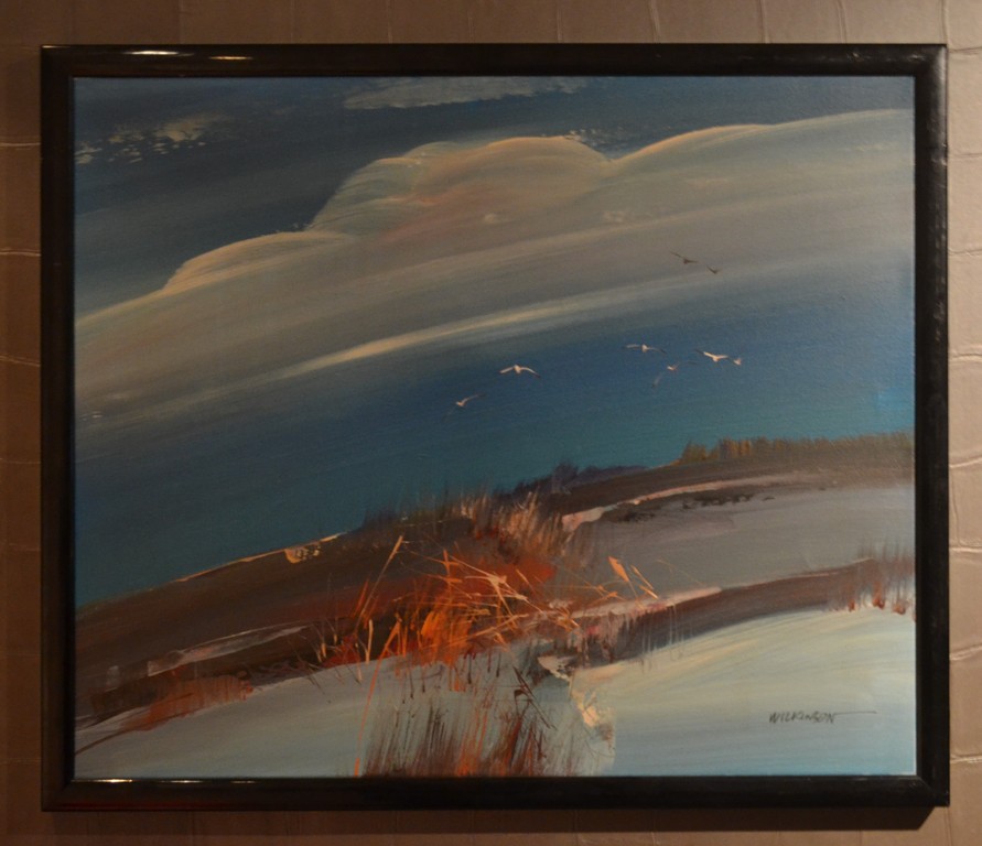 Gesigneerd Wilkinson: olieverf op doek, abstract landschap kopen? Bied vanaf 1!