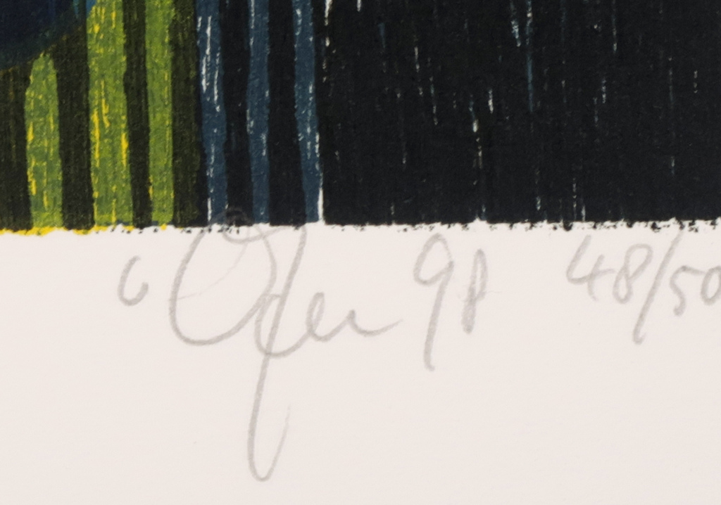 Vincent van Ojen: Houtsnede + Ed Leeflang: Gedicht, Van onbekend merk kopen? Bied vanaf 50!