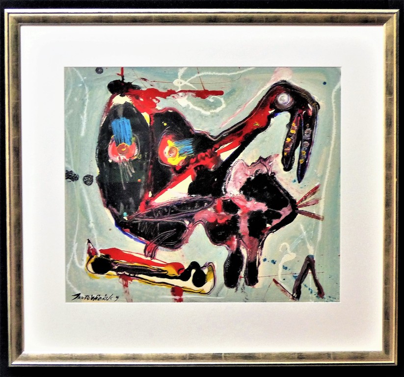 Jan te Wierik,Olieverf ,origineel op papier in nieuwe lijst met museumglas verkocht voor € 800!