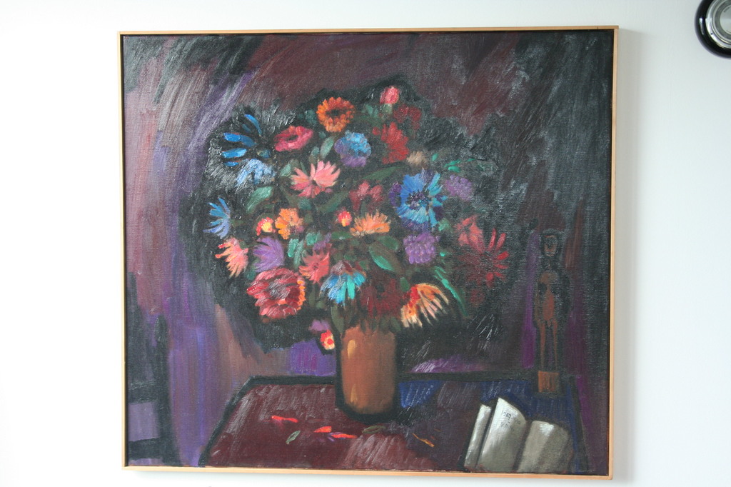 Theo van der Horst; Olieverf op doek, Gemengd Boeket verkocht voor € 80!