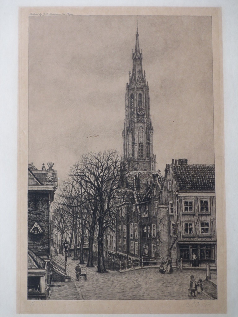 Elisabeth Coster, Stadsgezicht Delft, Ets kopen? Bied vanaf 25!