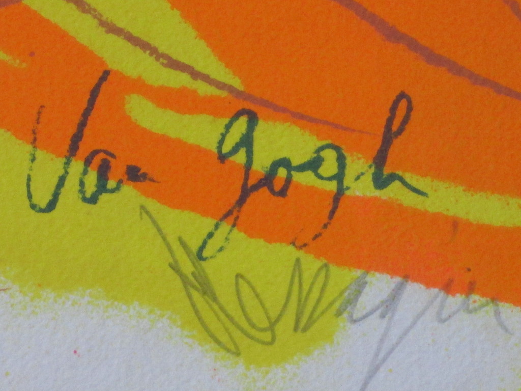 Jean Messagier - Jean Messagier, 3 mille feuilles undent hommage a Van Gogh, Kleurenlitho kopen? Bied vanaf 1!