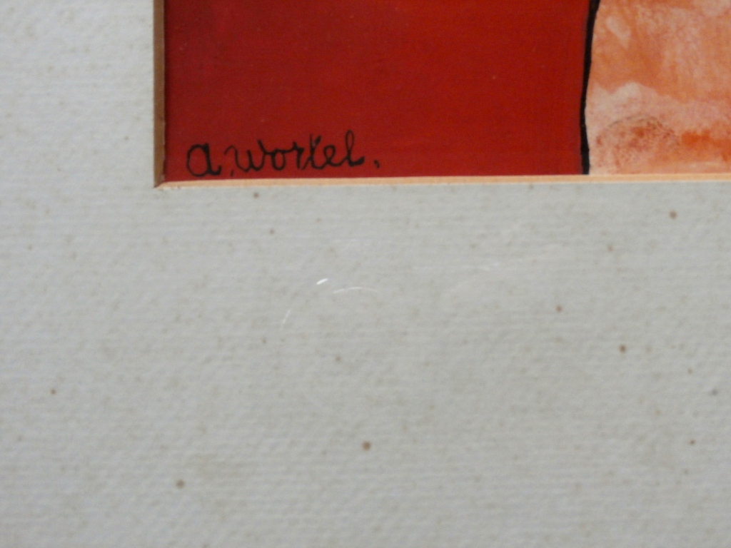 Ans Wortel - gouache: Kijken hoe dan ook en je verbazen kopen? Bied vanaf 175!