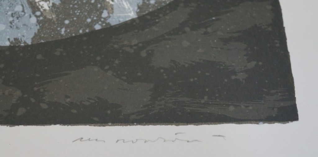 Jan van den Berg: Zeefdruk, gedicht, Zonder titel kopen? Bied vanaf 1!