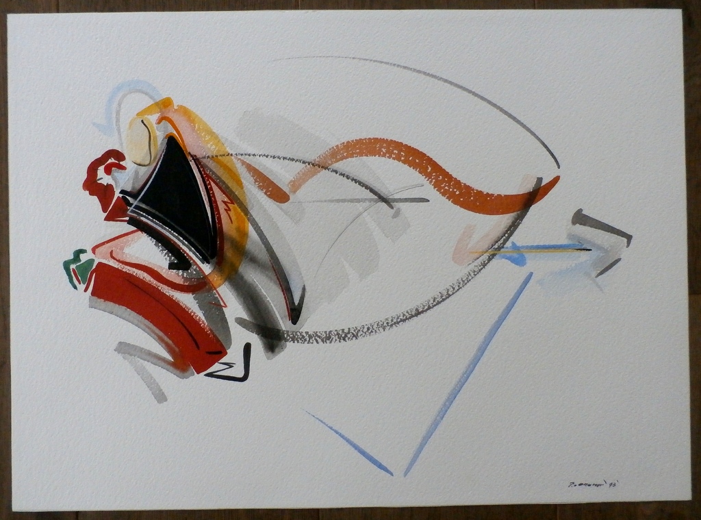 Peter van Drumpt - aquarel - 1993 kopen? Bied vanaf 55!