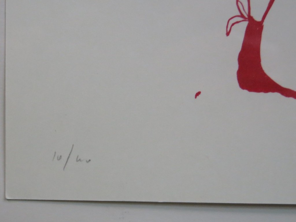 Henk Visch: Litho, Twee figuren - Ingelijst kopen? Bied vanaf 70!