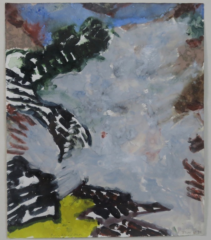 Theo Elfrink: Aquarel, Belle Ile en Mer - Ingelijst kopen? Bied vanaf 40!