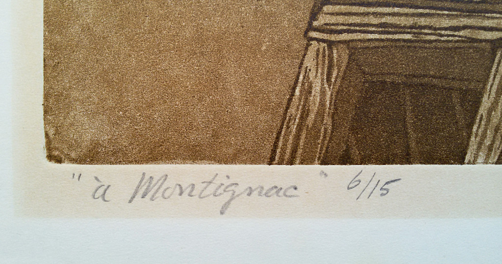Antony van Lieshout - A Montignac, aquatint ets kopen? Bied vanaf 45!
